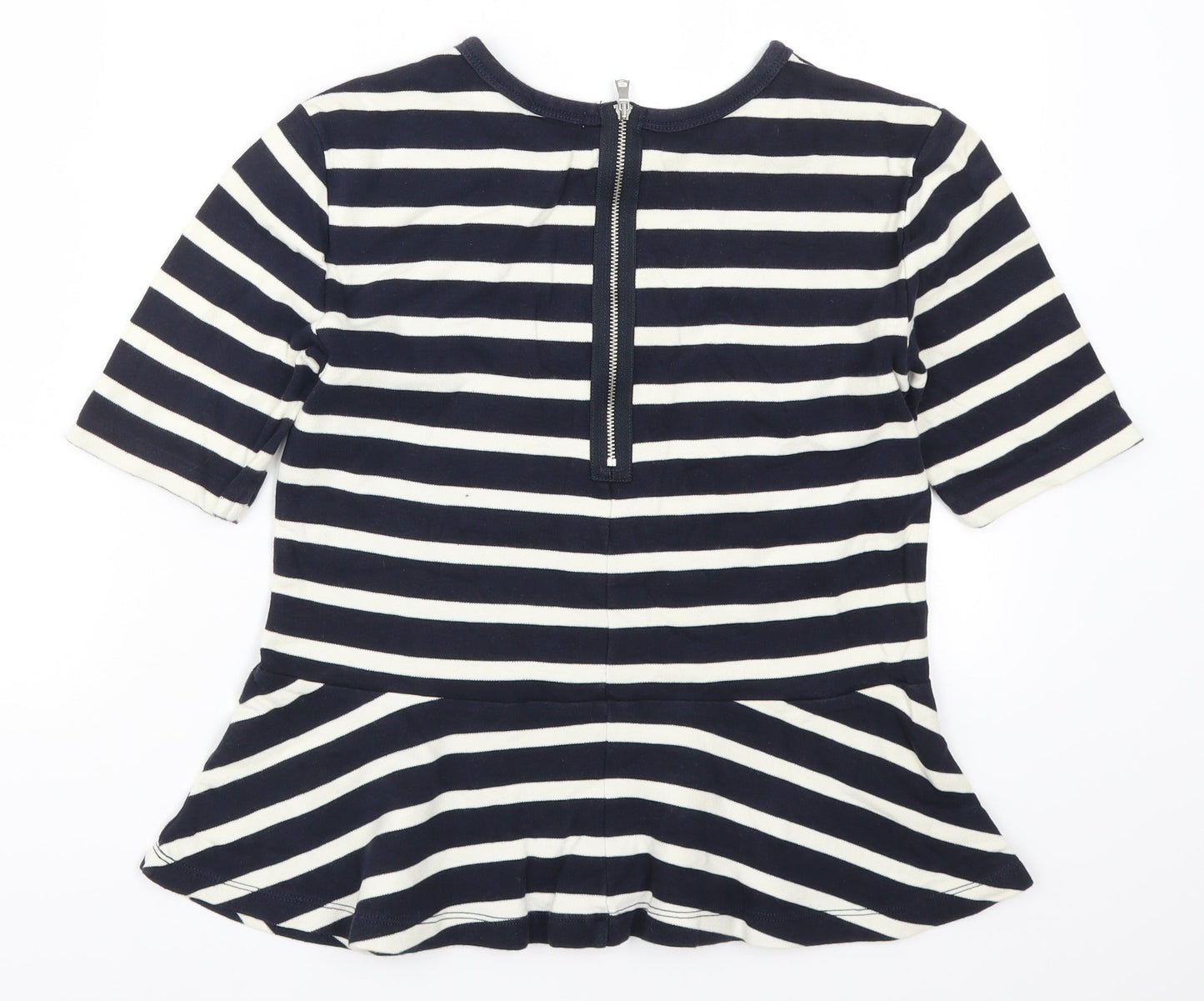 Gap Womens Blue Striped  Basic T-Shirt Size M