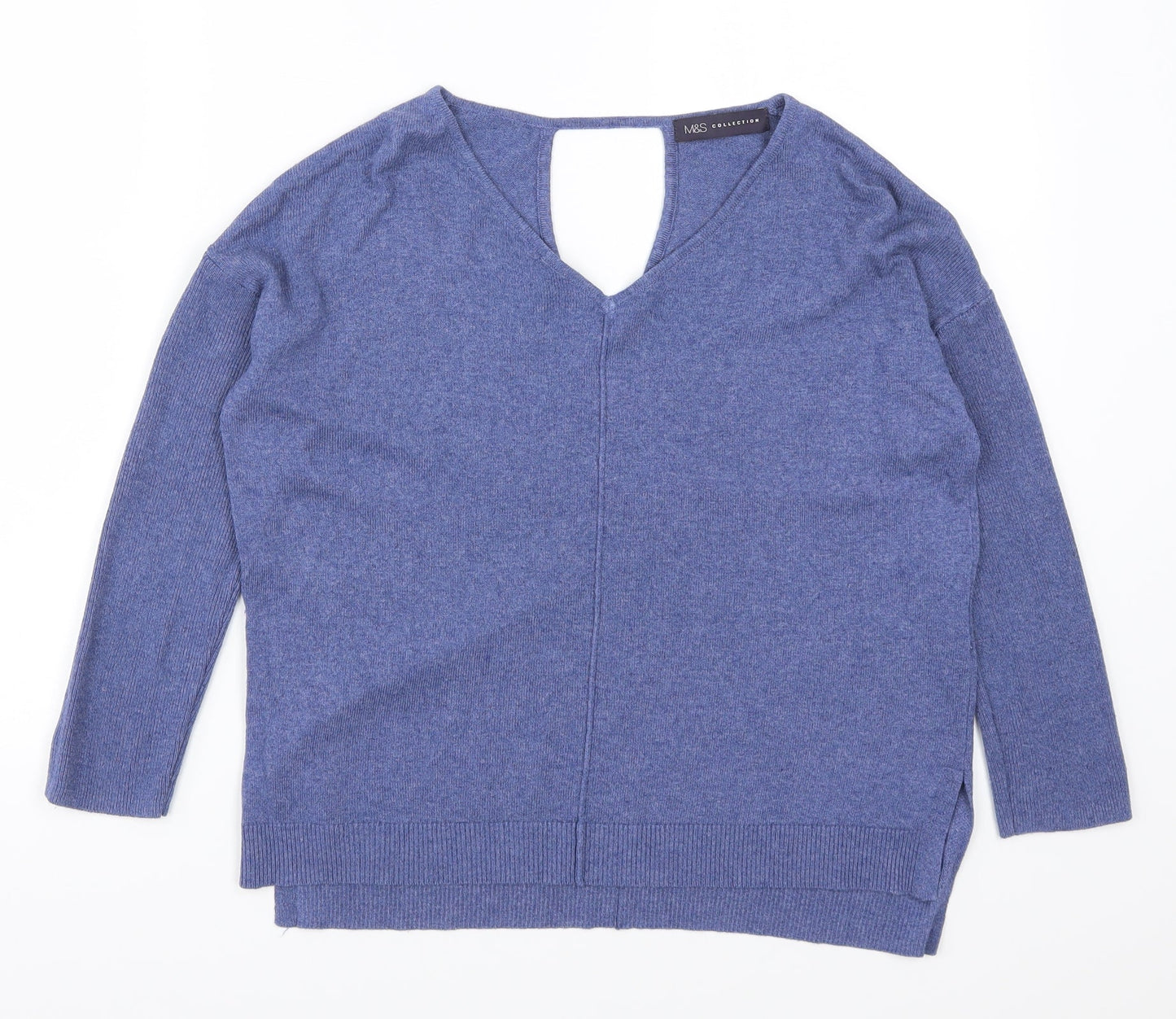 Marks and Spencer Womens Blue   Pullover Jumper Size 8