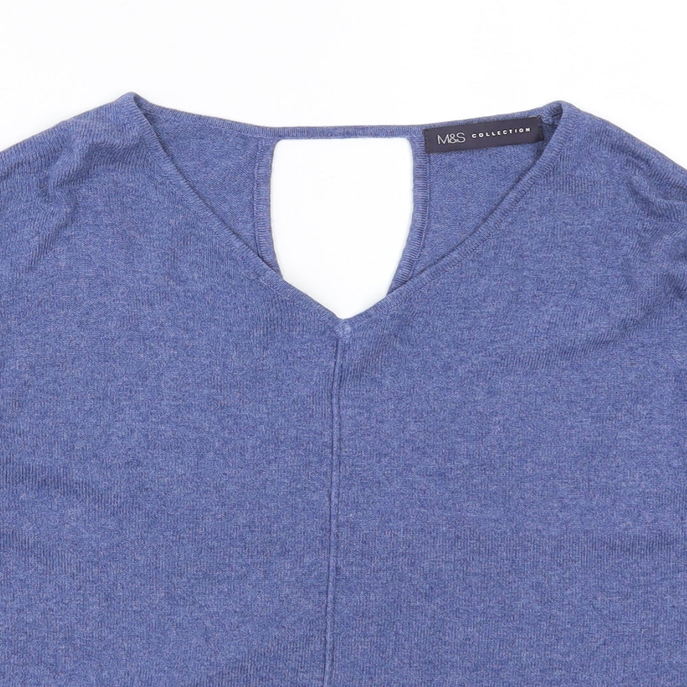 Marks and Spencer Womens Blue   Pullover Jumper Size 8