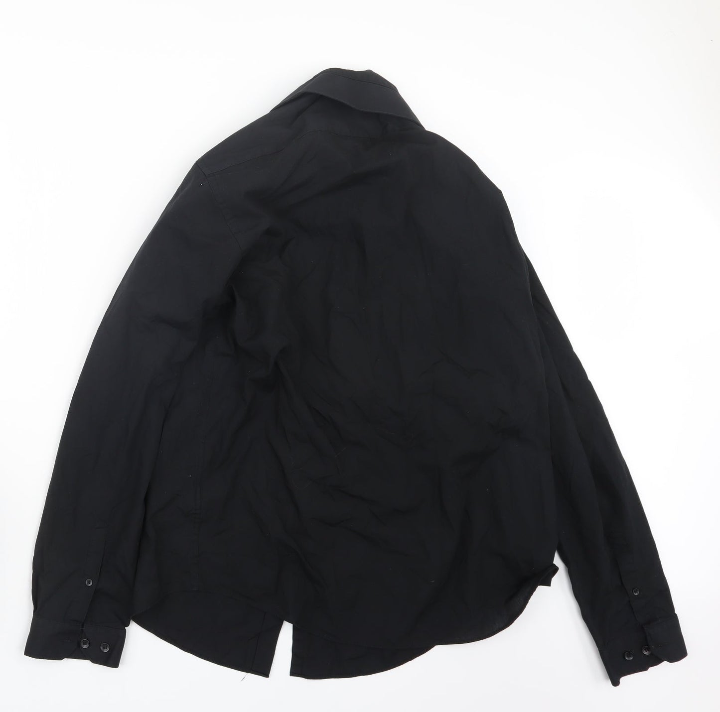 Primark Mens Black    Button-Up Size 17