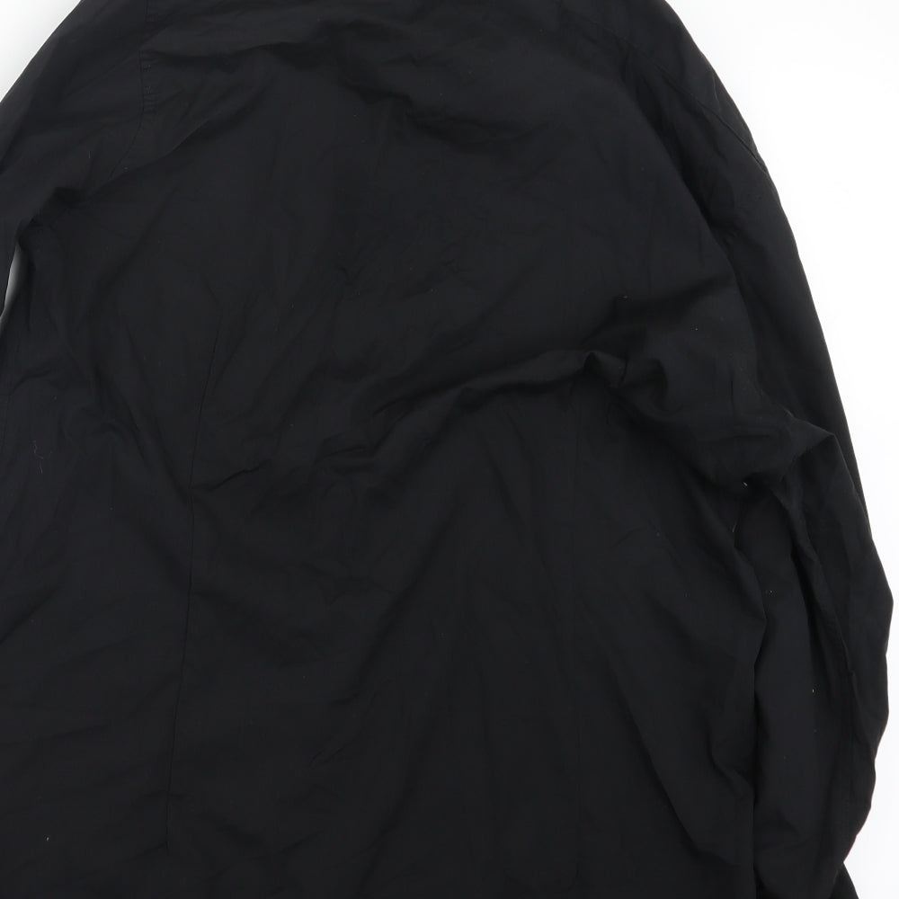 Debenhams Mens Black    Button-Up Size 17.5