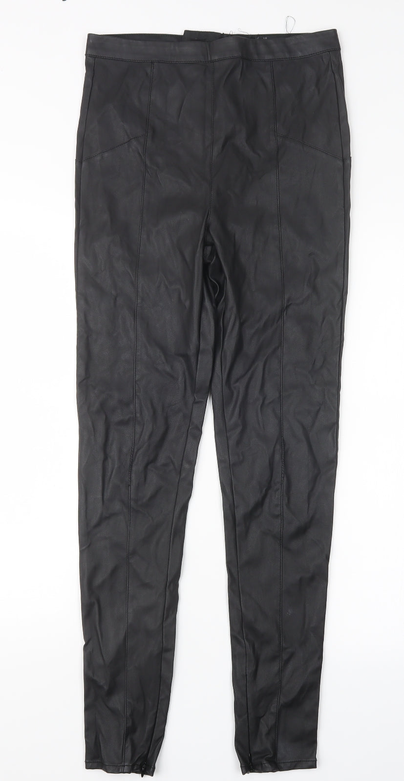 Preworn Womens Black   Trousers  Size 28 in L28 in