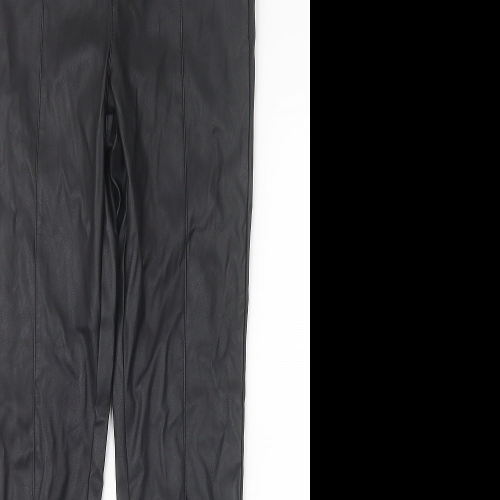 Preworn Womens Black   Trousers  Size 28 in L28 in