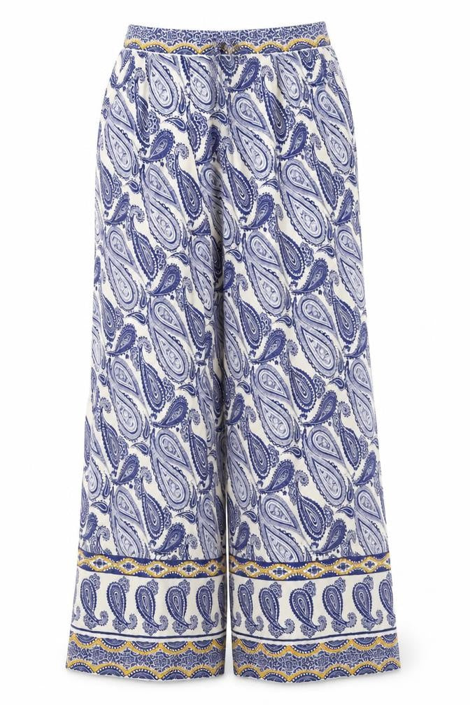 desray Womens Blue Paisley  Trousers  Size 27 in L30 in