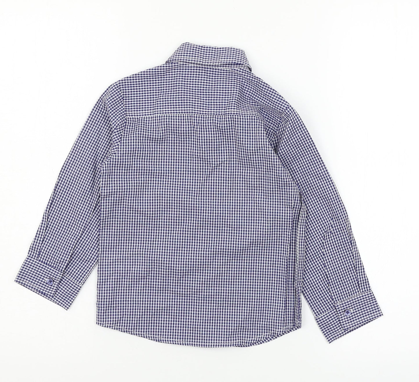 Rebel Girls Blue Check  Basic Button-Up Size 4-5 Years