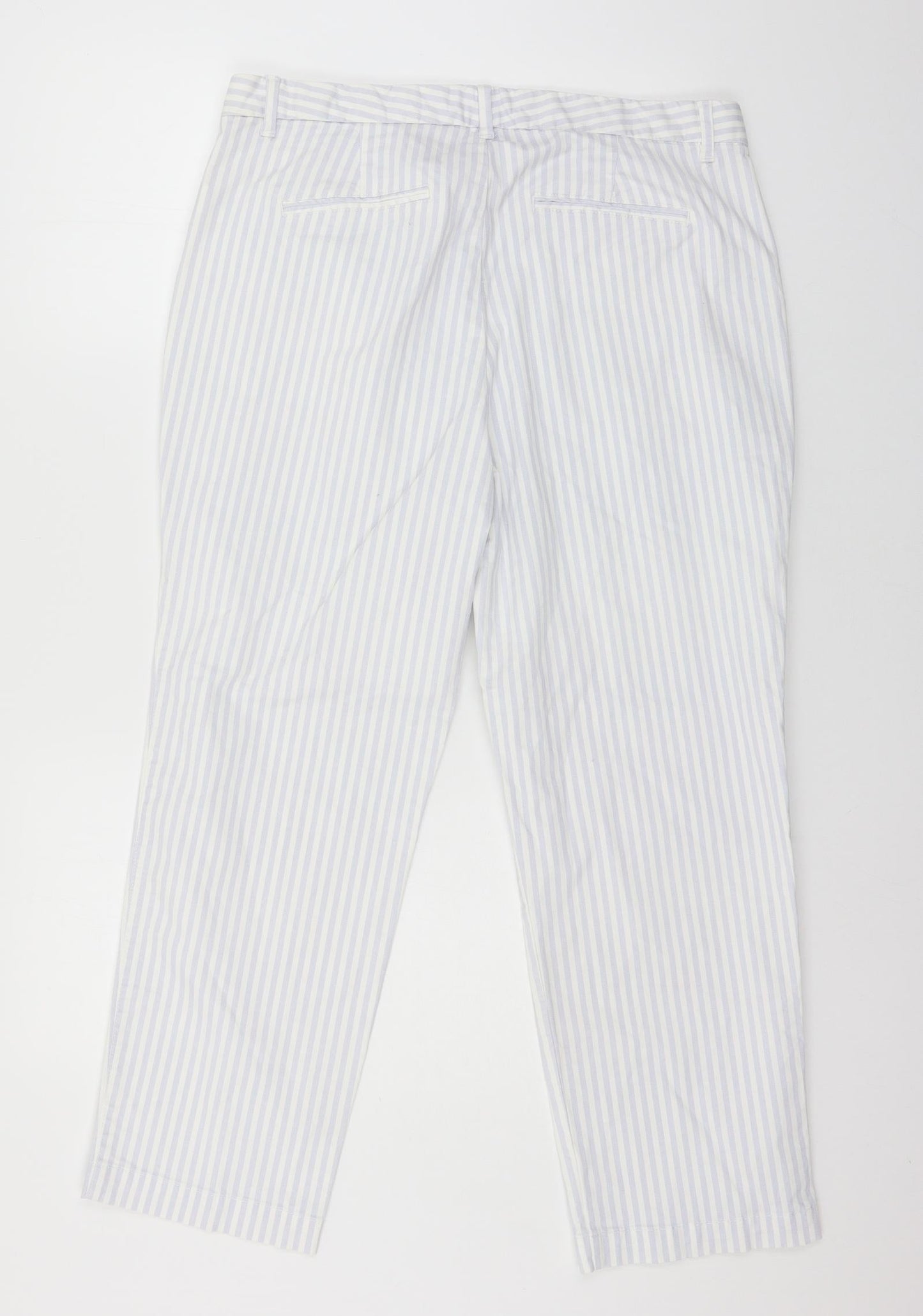 Gap Womens Blue Striped  Trousers  Size 12 L25 in