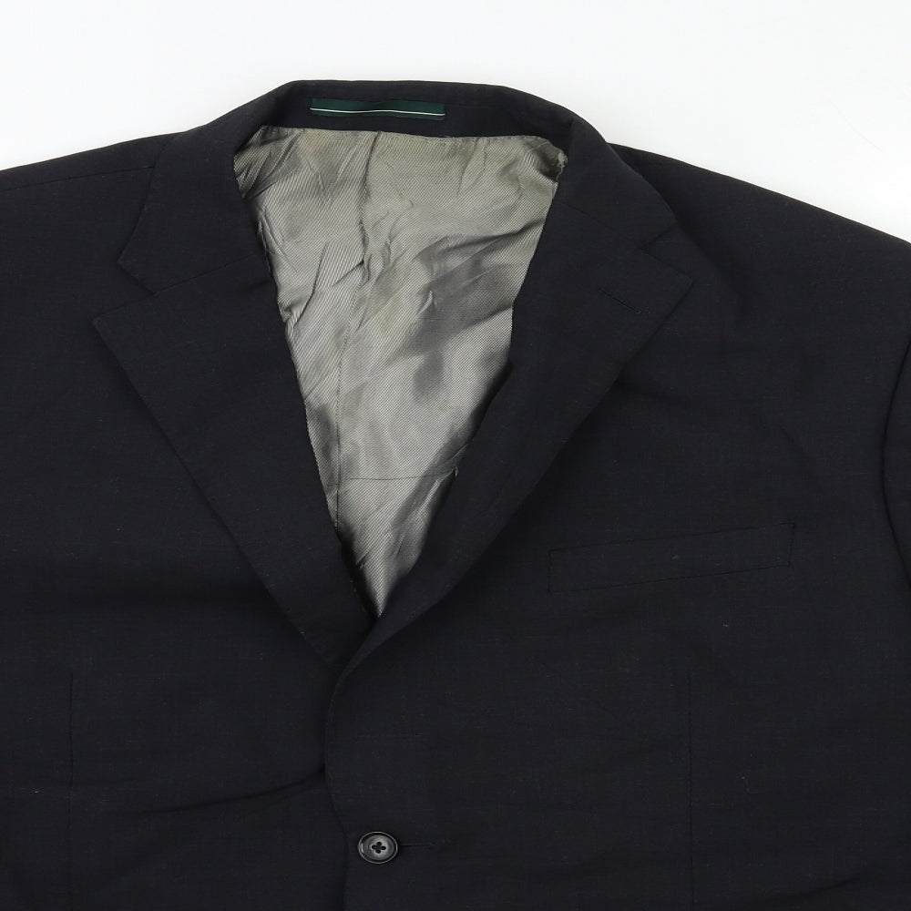 GREENWOOD Mens Blue   Jacket Suit Jacket Size 42