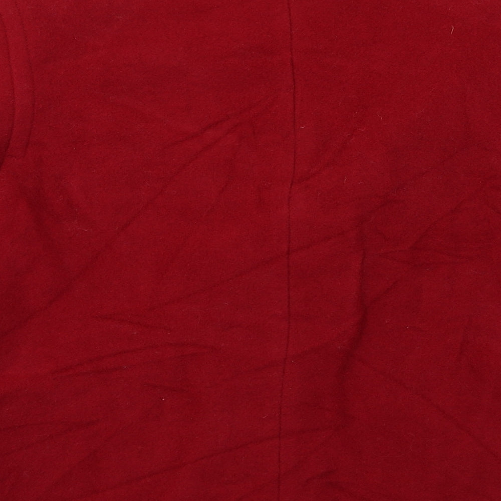 Preworn Womens Red   Overcoat Coat Size M