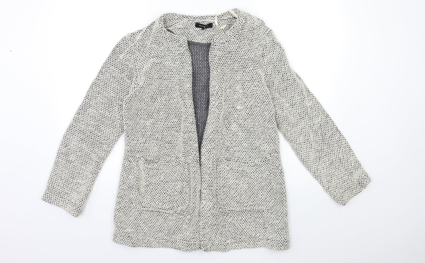 New Look Womens Grey   Jacket Blazer Size 10