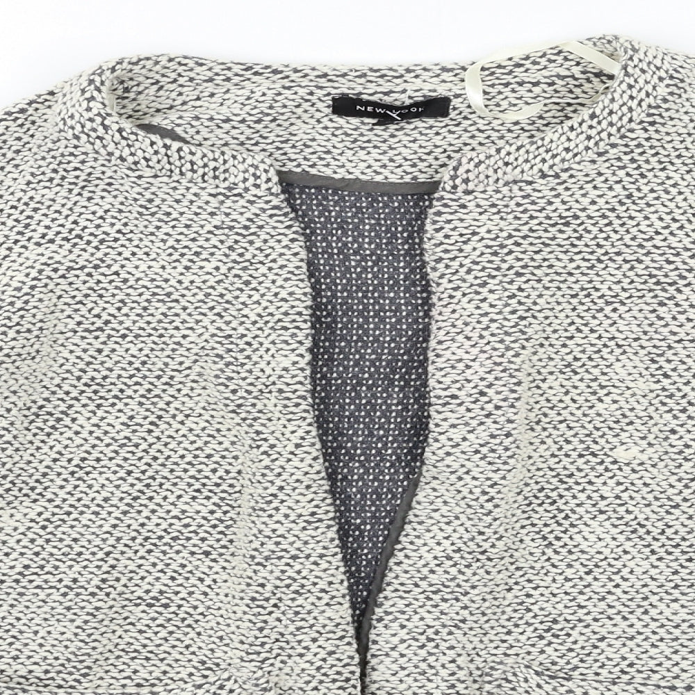 New Look Womens Grey   Jacket Blazer Size 10