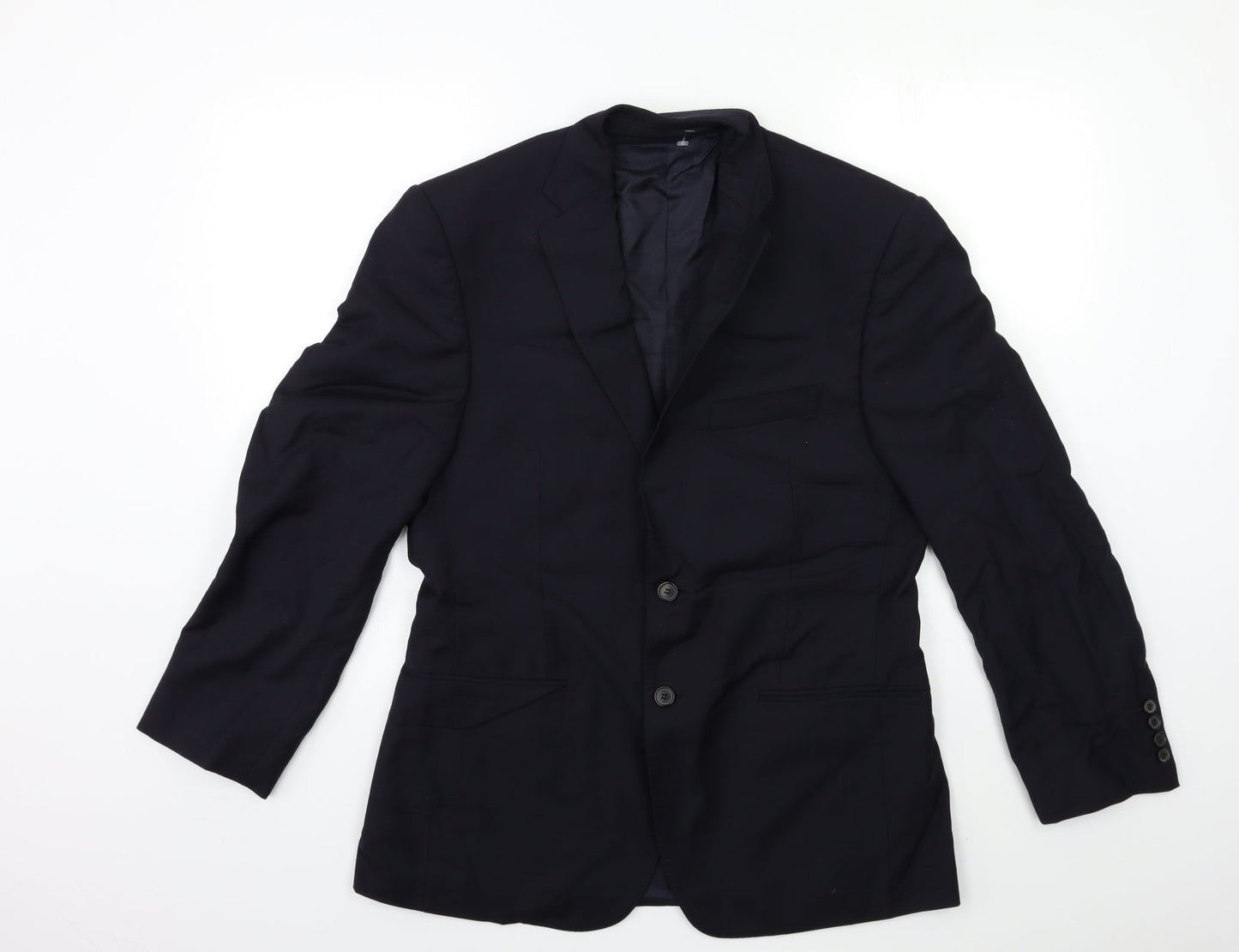 Marks and Spencer Mens Blue   Jacket Suit Jacket Size 38