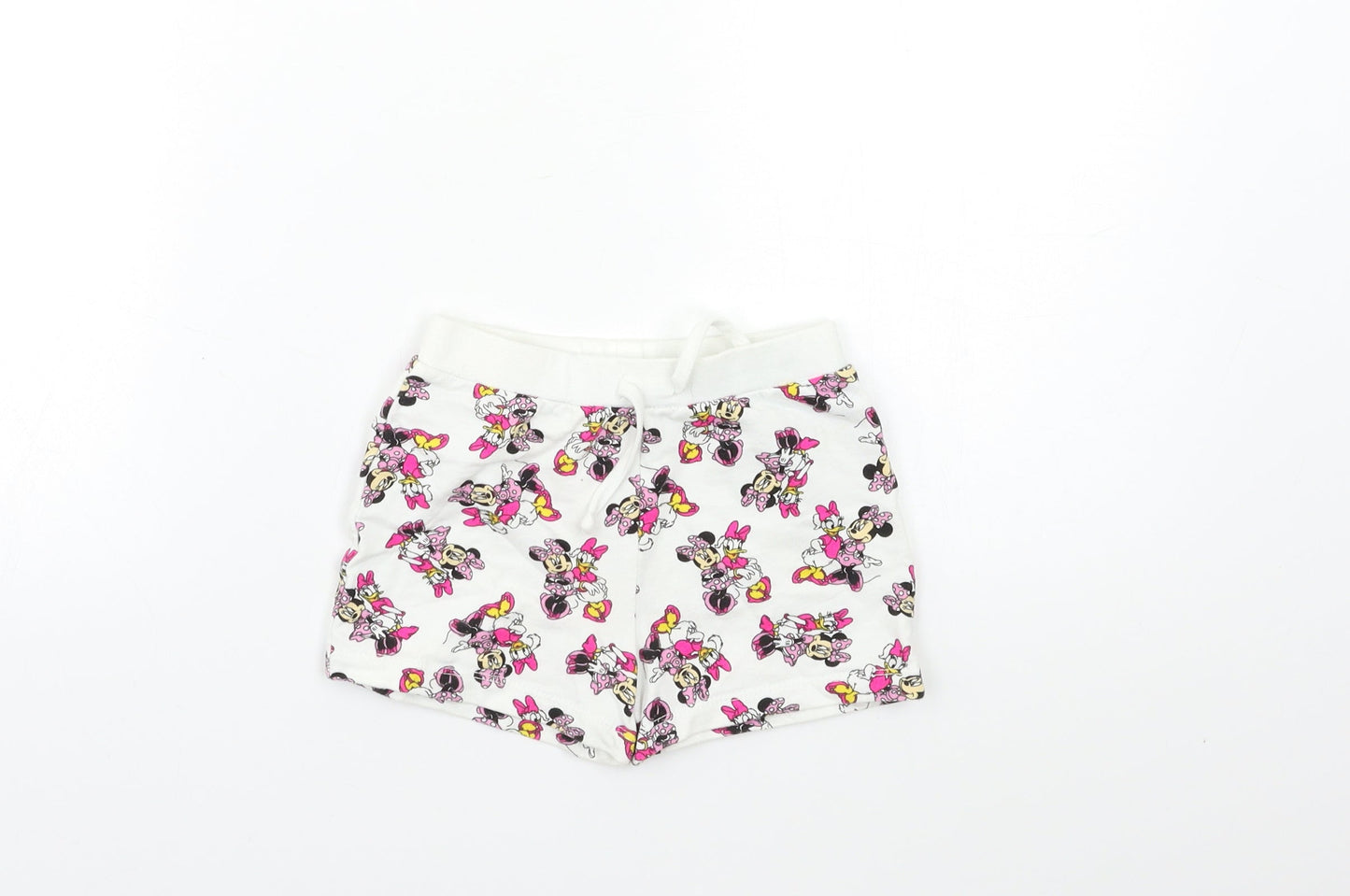 Disney Baby White Geometric  Cropped Leggings Size 18 Months
