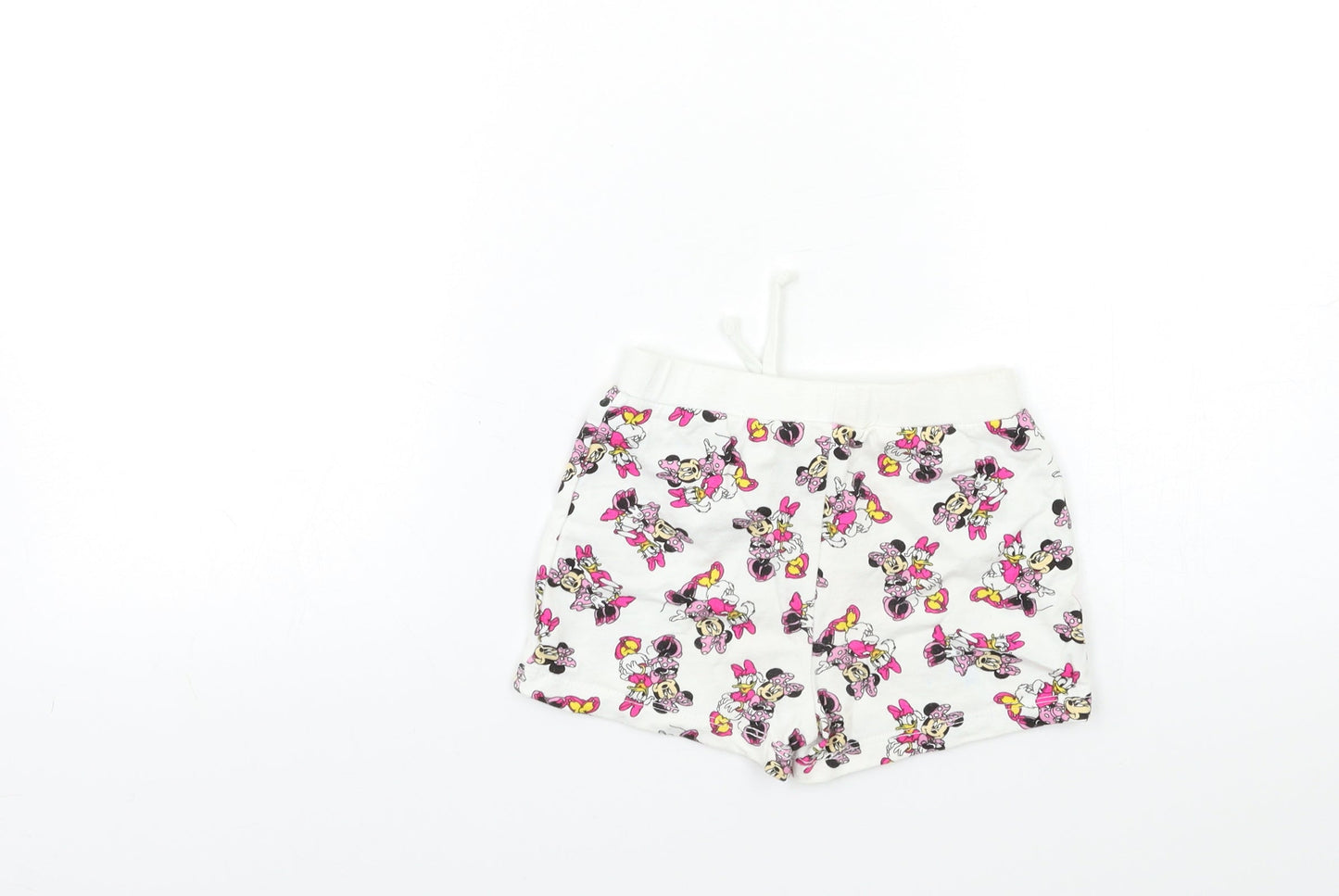 Disney Baby White Geometric  Cropped Leggings Size 18 Months