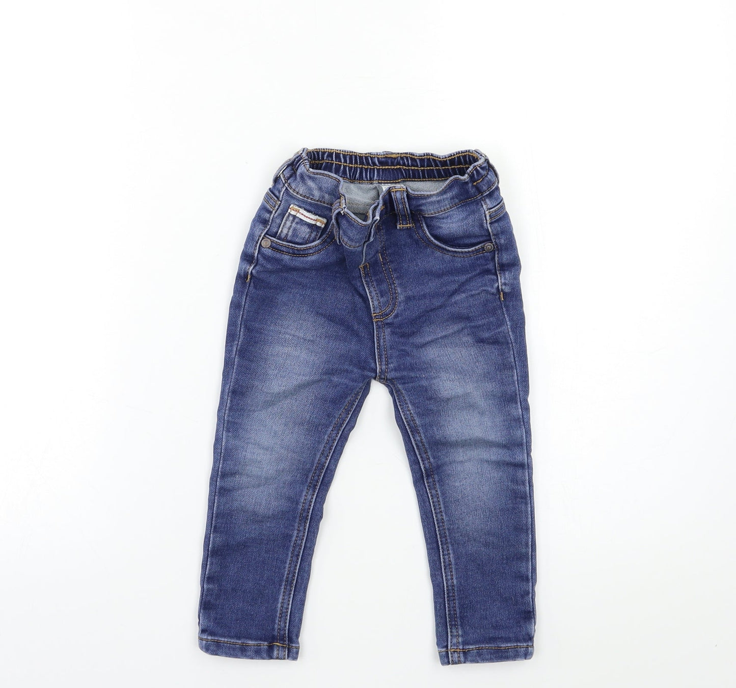 George Baby Blue  Denim Snow Pants Jeans Size 12 Months