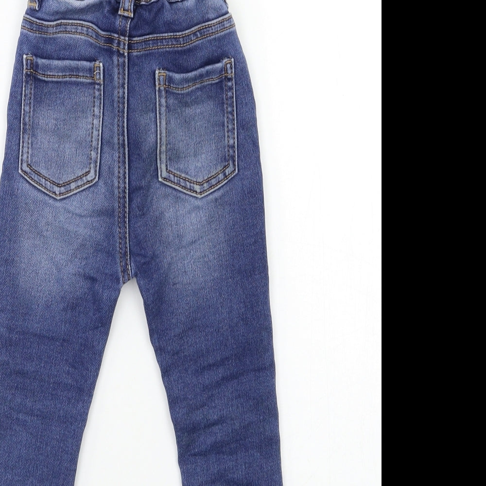 George Baby Blue  Denim Snow Pants Jeans Size 12 Months