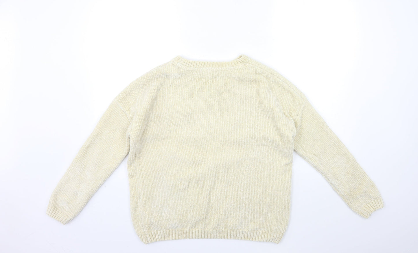 Primark Girls Beige  Knit Pullover Jumper Size 12 Years