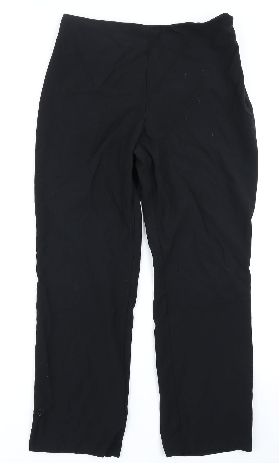 M&S Woman Womens Black   Trousers  Size 14 L28 in