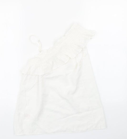 Peacocks Womens White   Basic Blouse Size 10