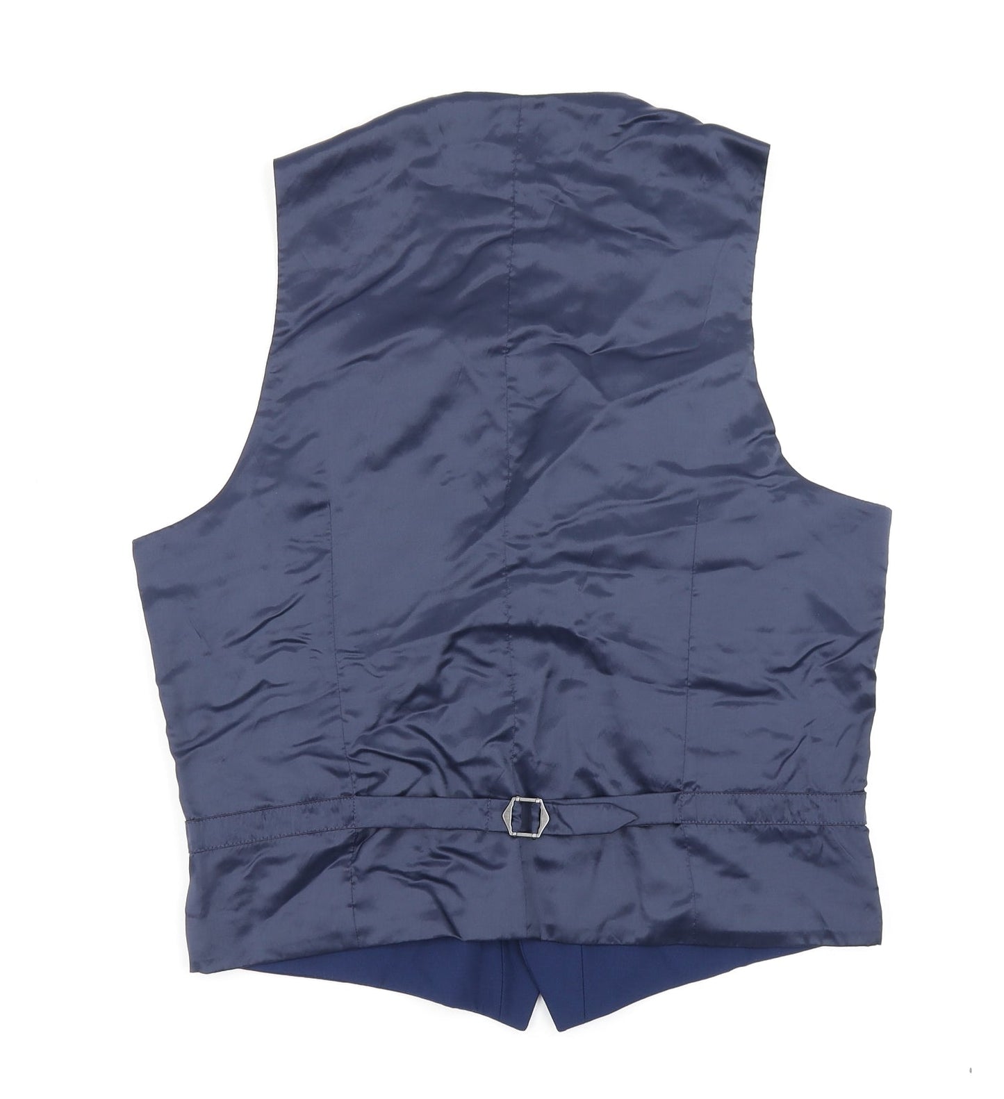 M&S Mens Blue   Jacket Suit Waistcoat Size M