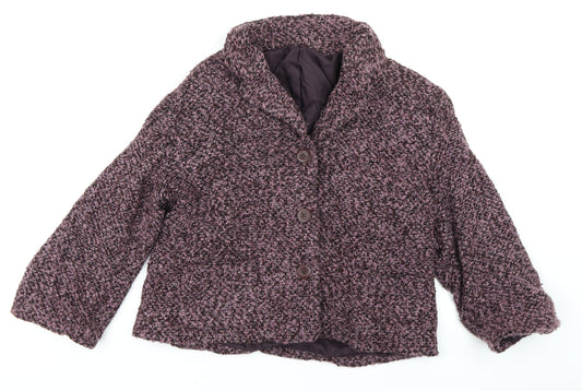 Style by EWM Womens Pink   Overcoat Coat Size 14