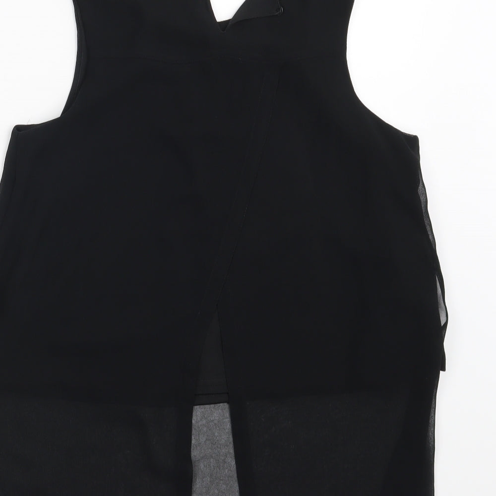 H&M Girls Black   Basic Blouse Size 10-11 Years
