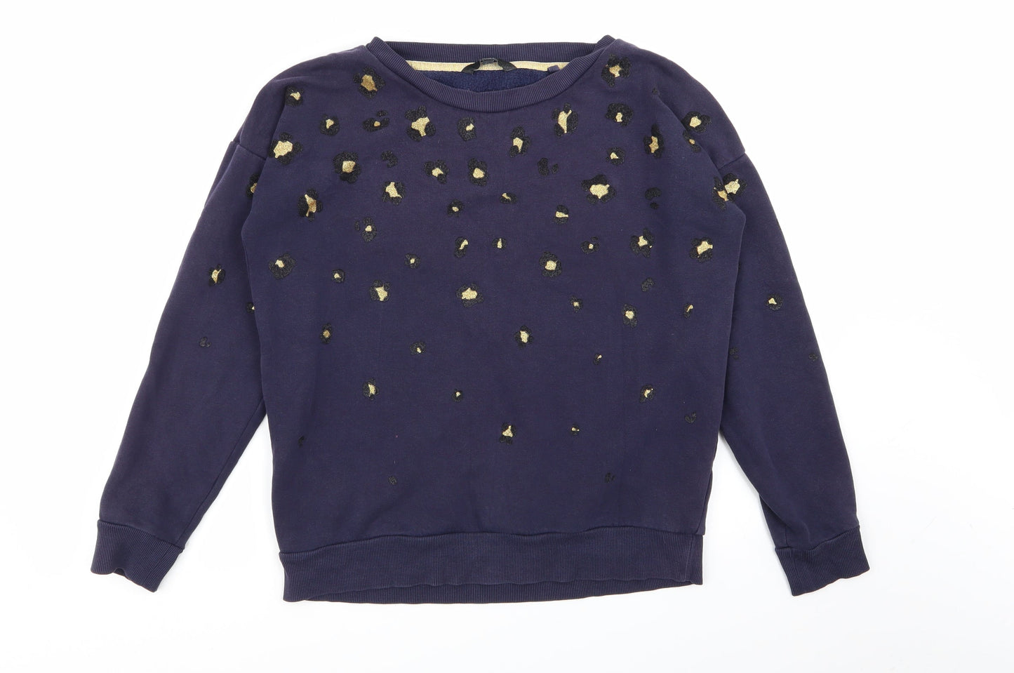 NEXT Womens Blue Geometric  Pullover Jumper Size S