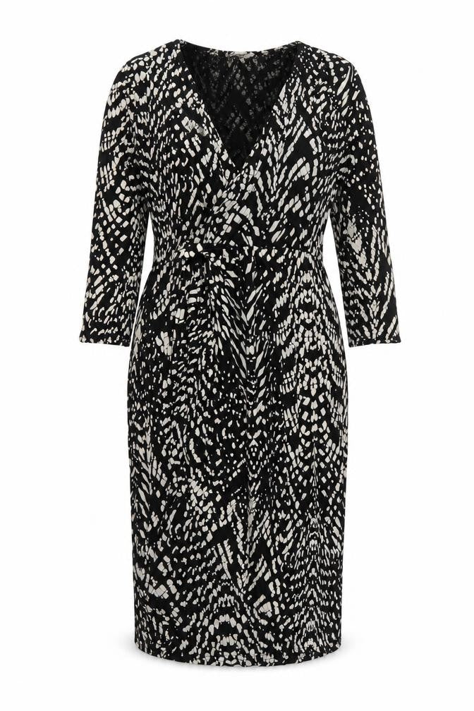 Krisp Womens Multicoloured Geometric  A-Line  Size 12