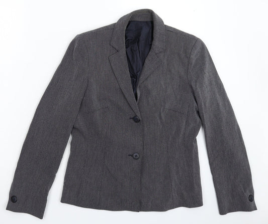 Preworn Womens Blue   Jacket Suit Jacket Size 12