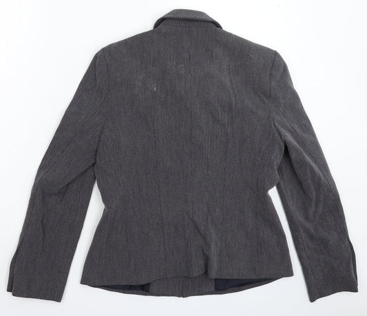 Preworn Womens Blue   Jacket Suit Jacket Size 12