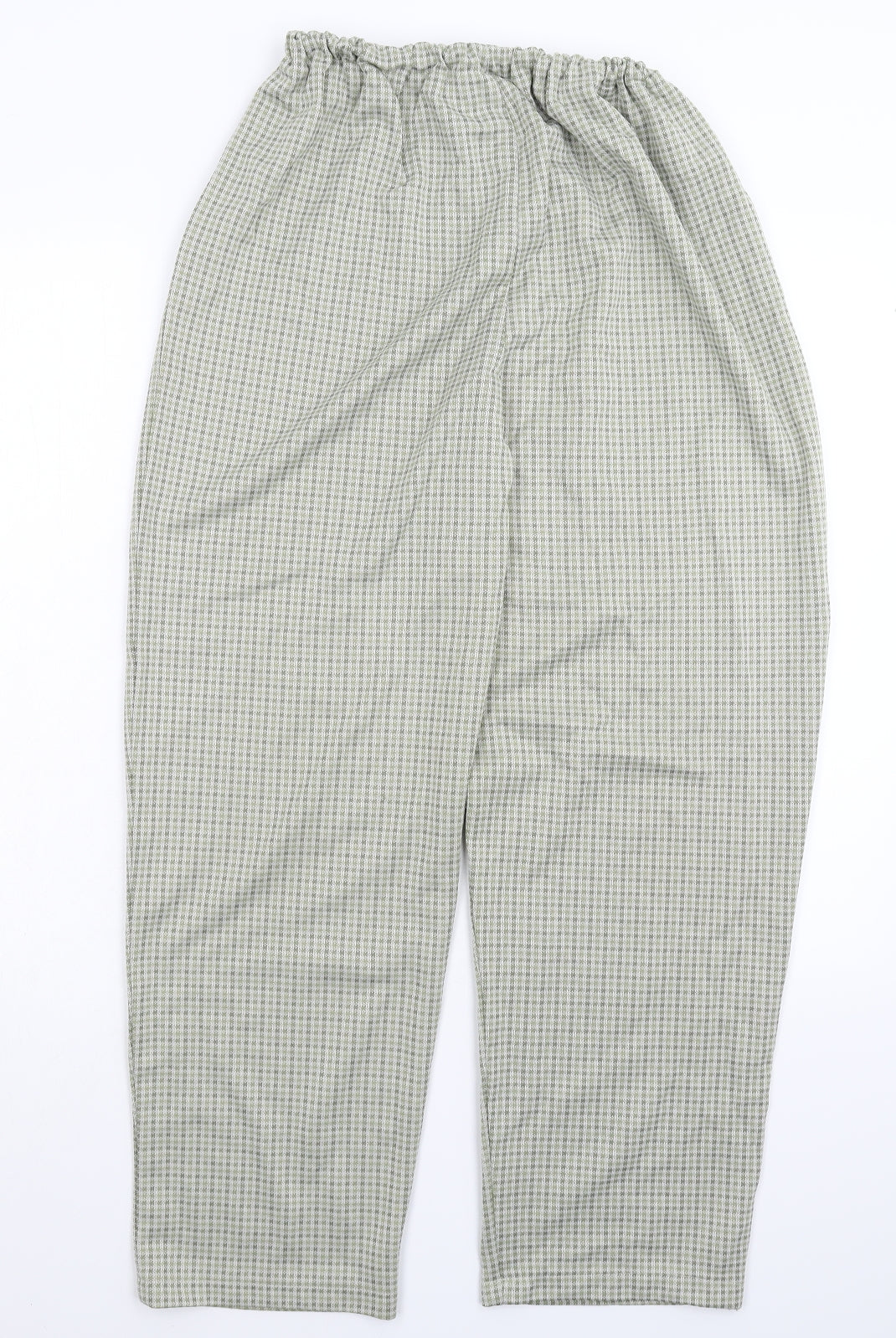 Preworn Womens Green Check  Trousers  Size 18 L27 in