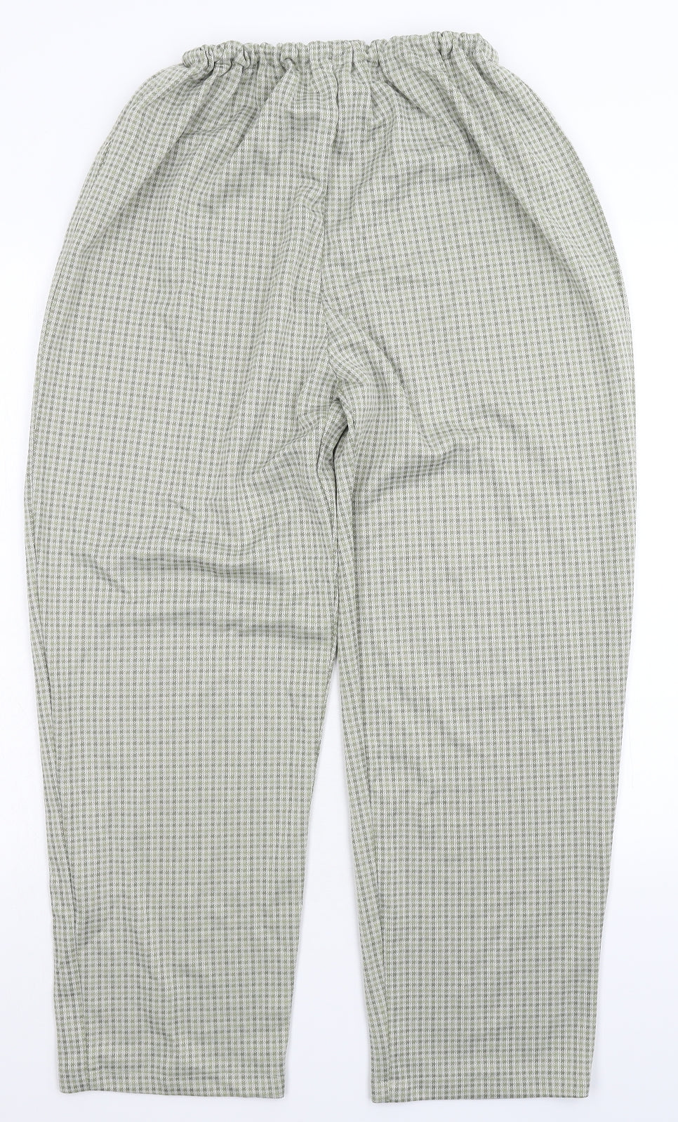 Preworn Womens Green Check  Trousers  Size 18 L27 in