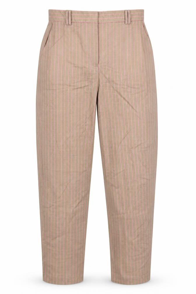 Marks and Spencer Womens Grey Striped  Dress Pants Trousers Size 8 L31 in