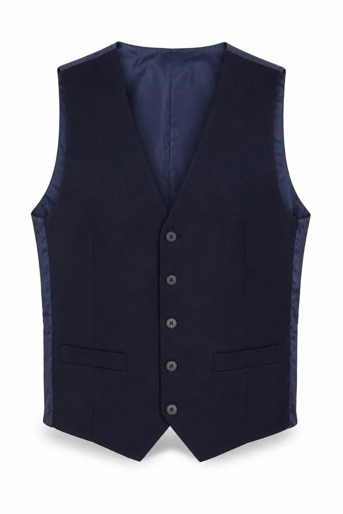 Marks and Spencer Mens Blue   Jacket Suit Waistcoat Size S