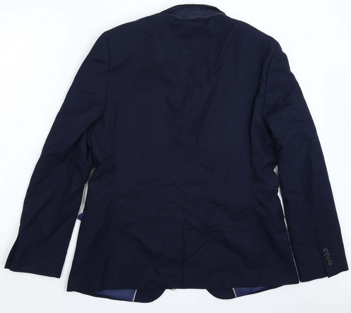 Topman Mens Blue   Jacket Suit Jacket Size 42