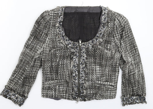 Preworn Womens Grey   Jacket Blazer Size M