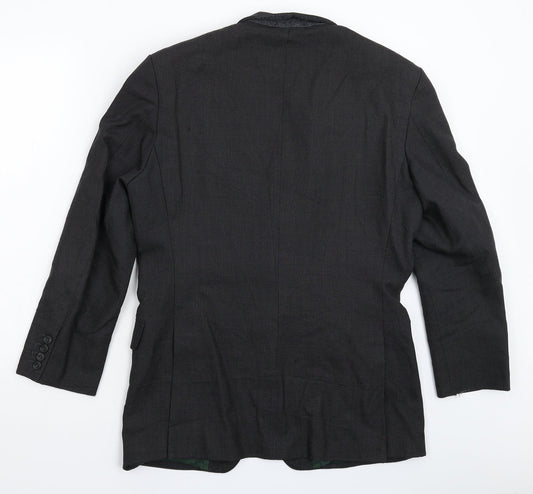 Norton Townsend Mens Black   Jacket Suit Jacket Size 38