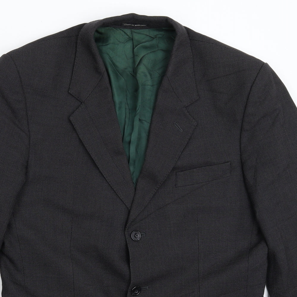 Norton Townsend Mens Black   Jacket Suit Jacket Size 38