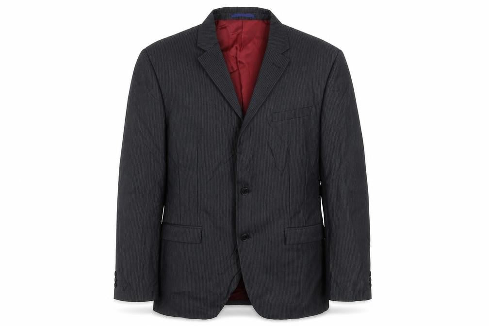 Marks and Spencer Mens Grey Striped  Jacket Suit Jacket Size 42
