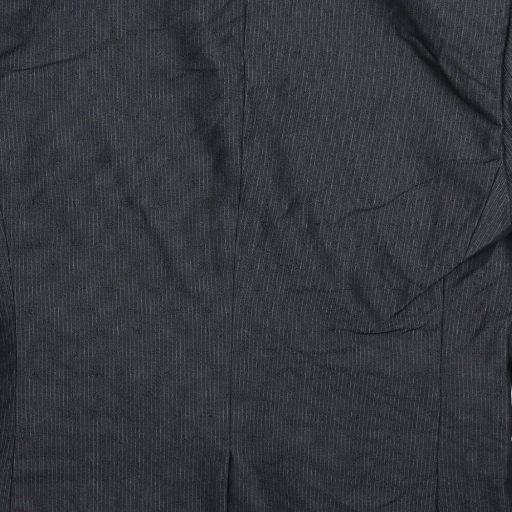 Marks and Spencer Mens Grey Striped  Jacket Suit Jacket Size 42