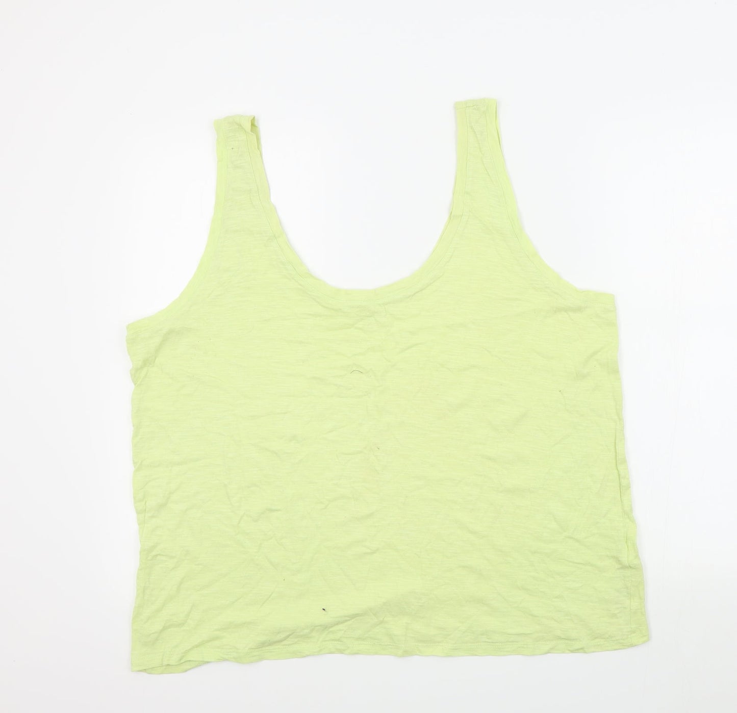 M&S Womens Yellow Colourblock  Basic T-Shirt Size 20