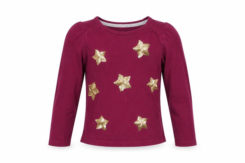 Sweet Millie Girls Purple Colourblock  Basic T-Shirt Size 4 Years