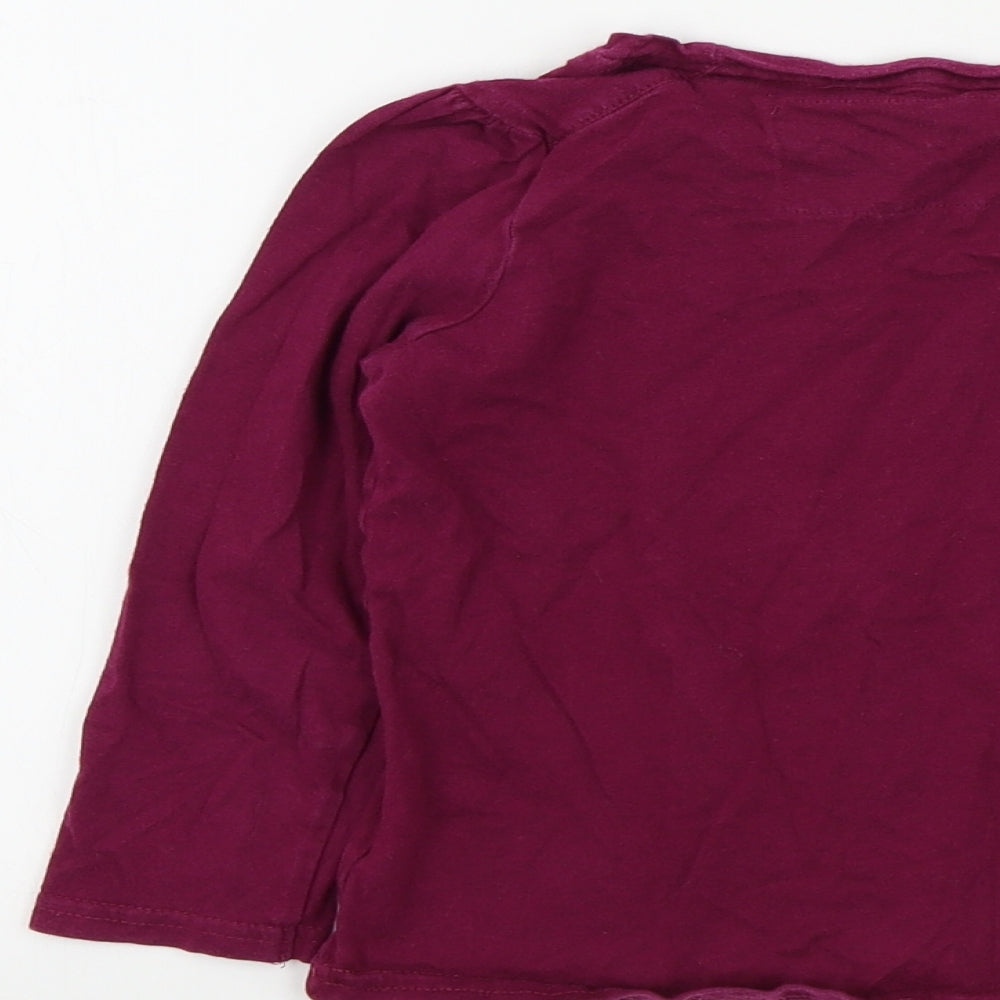 Sweet Millie Girls Purple Colourblock  Basic T-Shirt Size 4 Years
