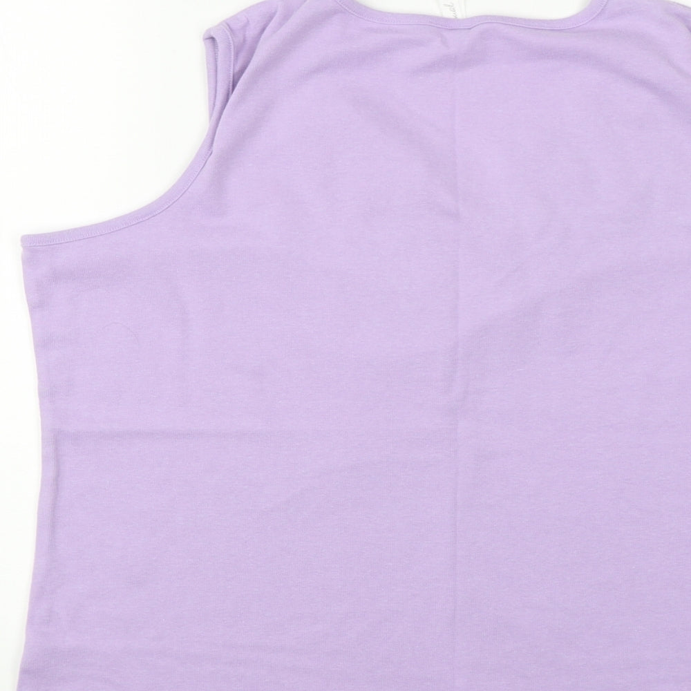 BM Womens Purple   Basic Tank Size XL