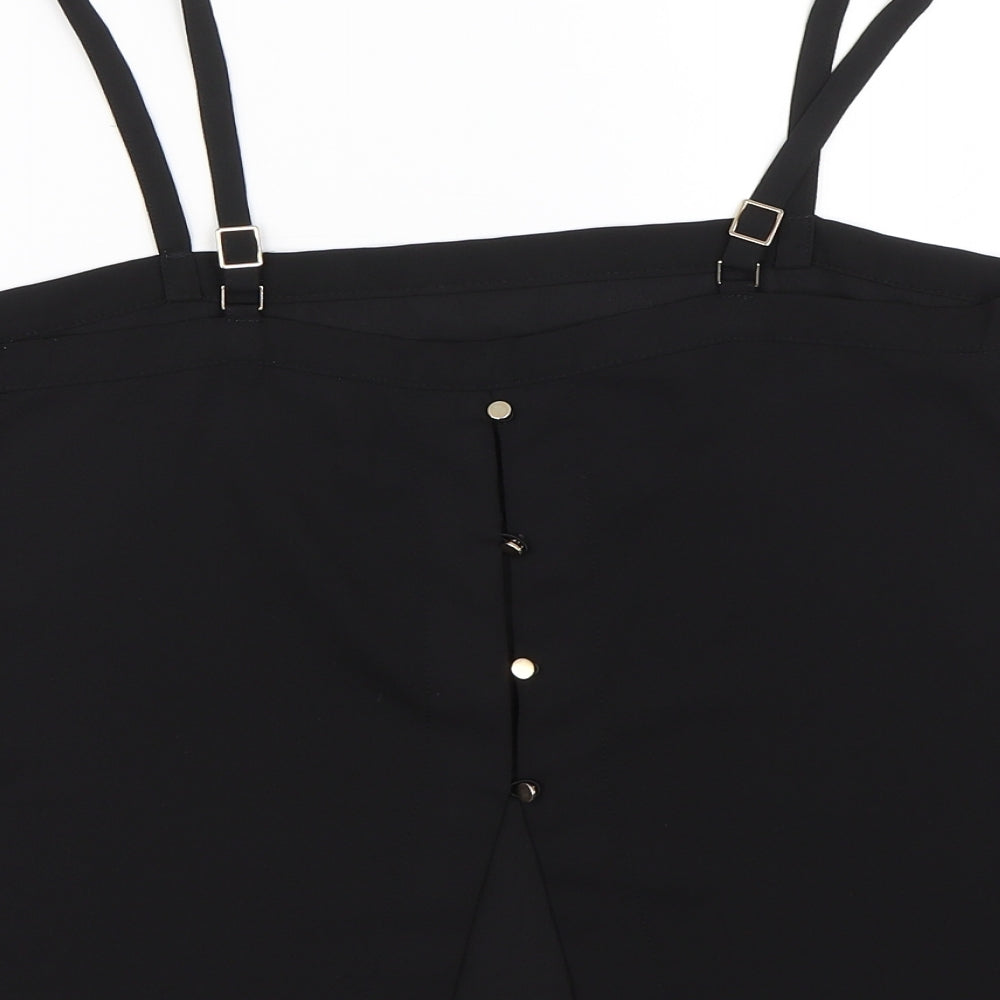 River Island Womens Black   Basic Tank Size 10