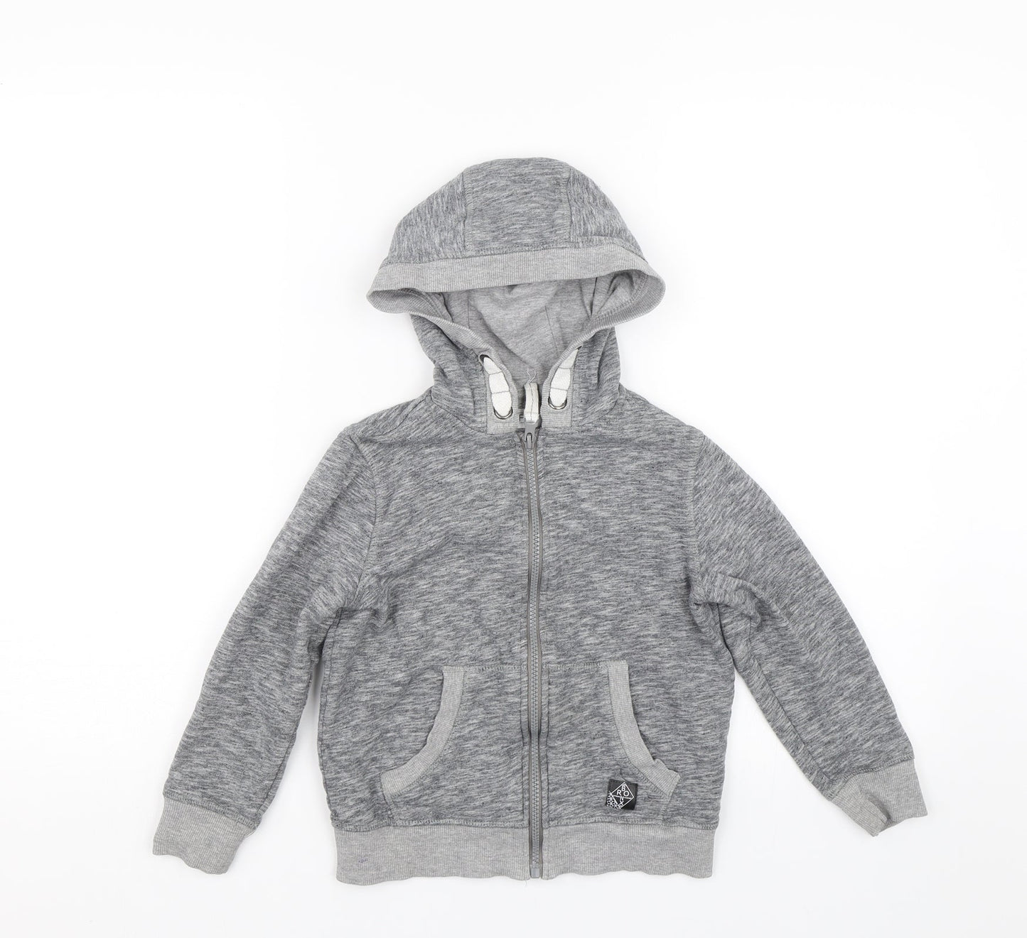F&F Boys Grey   Full Zip Hoodie Size 6-7 Years
