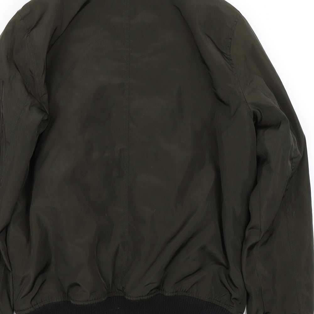 New Look Womens Green   Bomber Jacket Coat Size 10