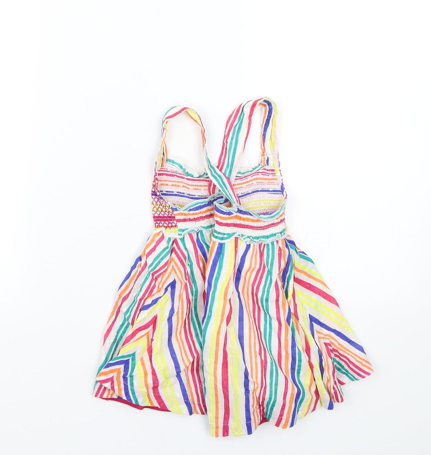 George Girls Multicoloured Striped  Tank Dress  Size 12-18 Months
