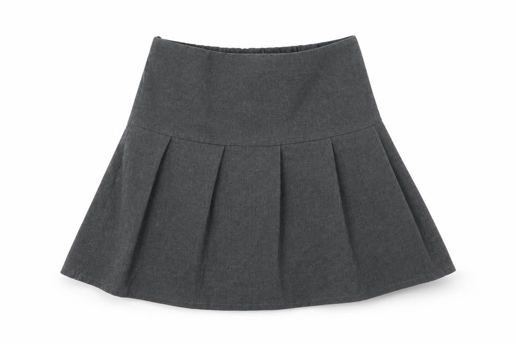 M&S Girls Grey   Flare Skirt Size 8-9 Years