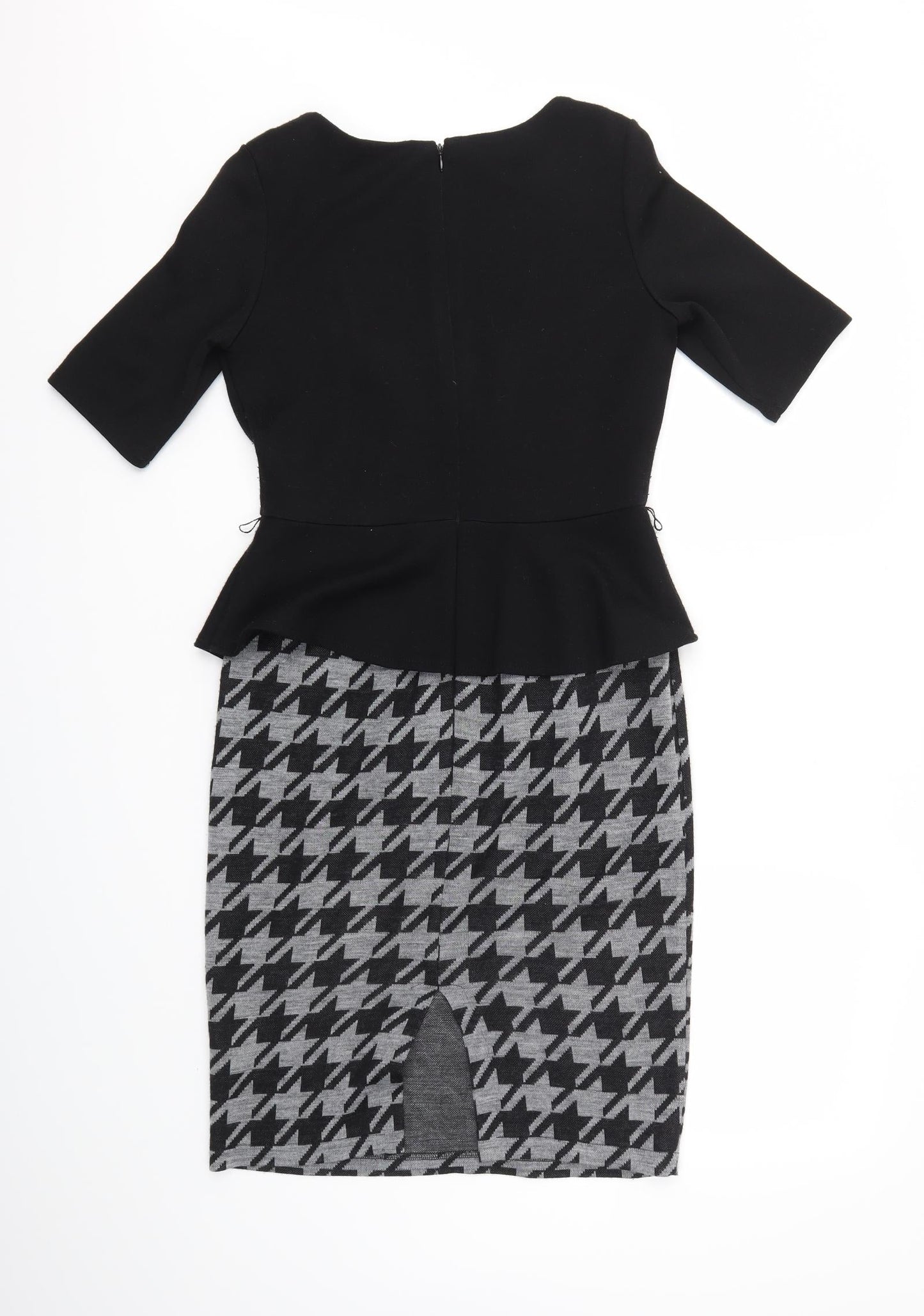 Per Una Womens Grey Argyle/Diamond  Fit & Flare  Size 12