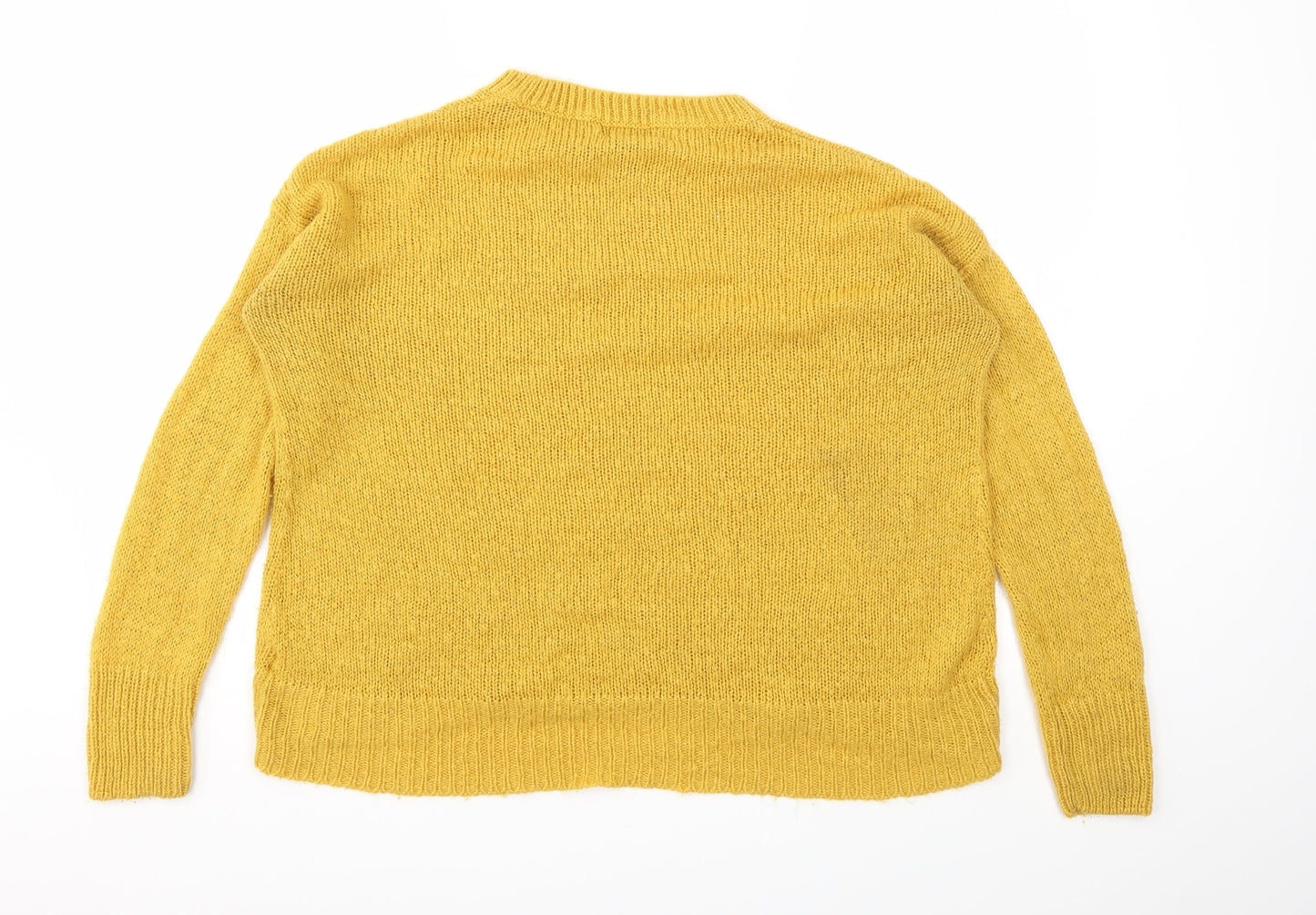 New Look Womens Yellow   Pullover Jumper Size M